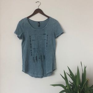 Distressed graphic tee